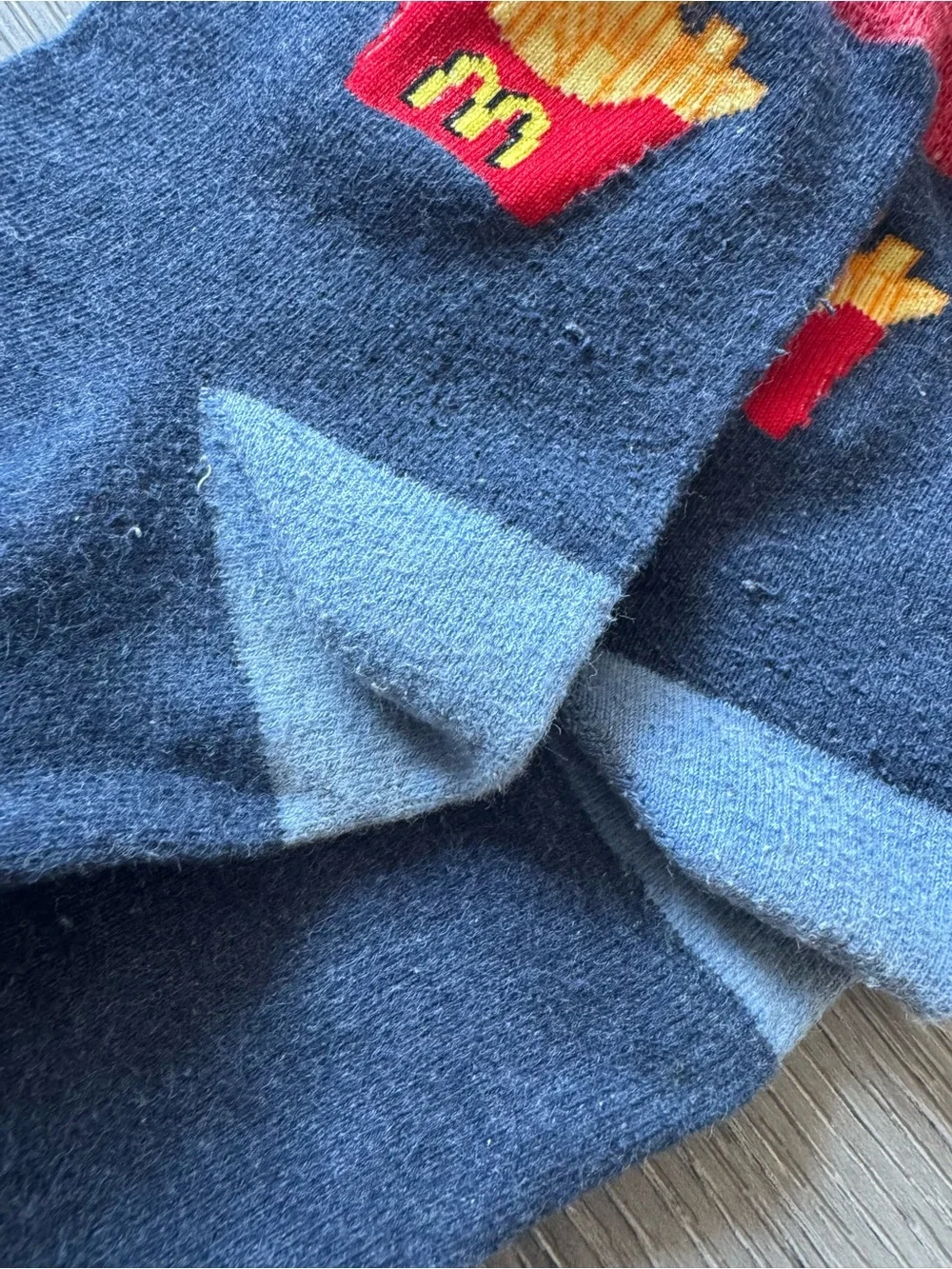 Fries Print Mini Crew Socks
